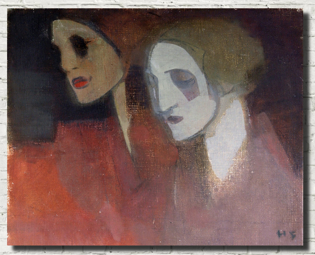 Helene Schjerfbeck Fine Art Print, Factory Workers on the Way to Work