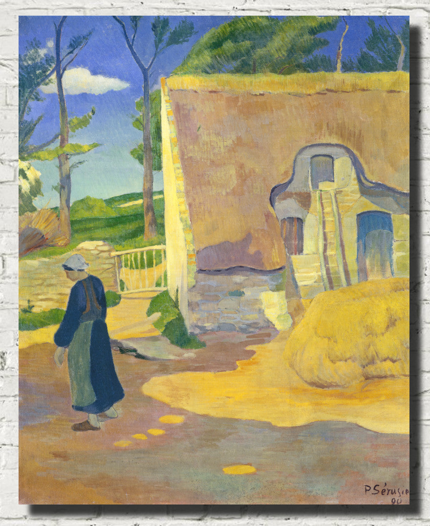 Paul Sérusier Abstract Fine Art Print, Farmhouse at Le Pouldu