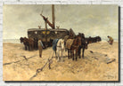 Fishing boat on the beach, Anton Mauve Fine Art Print