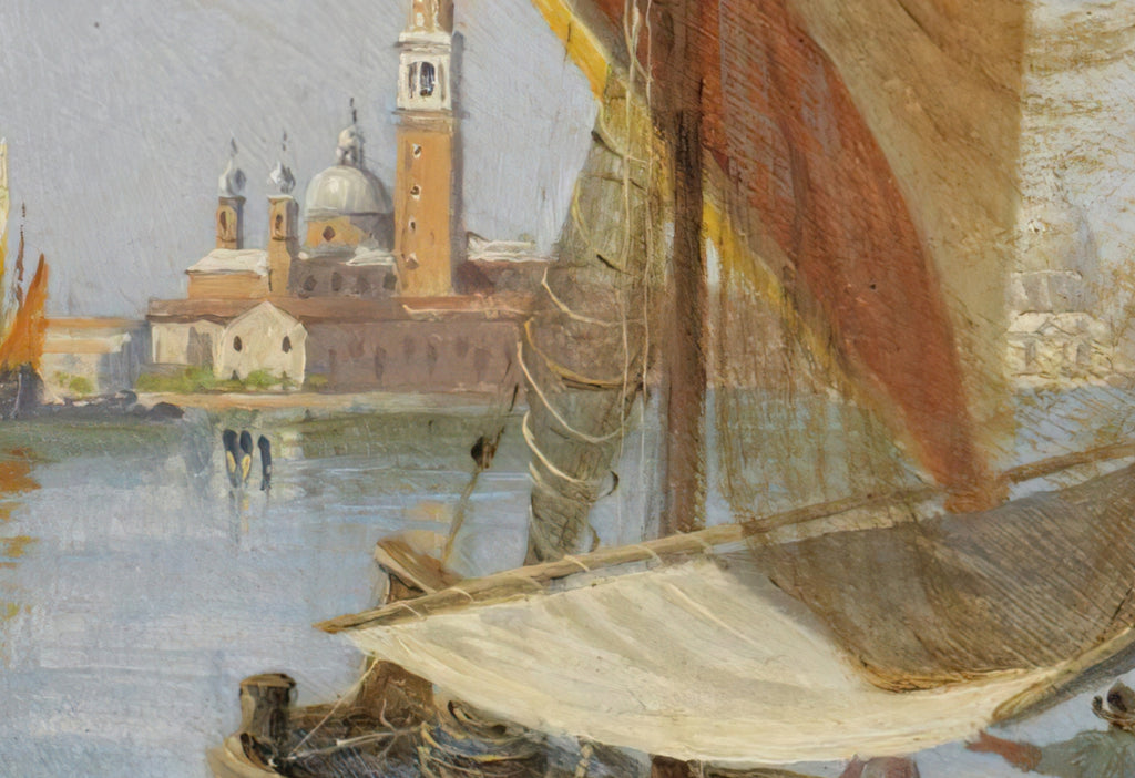 Fishing boats in the lagoon, Venice,  Antonietta Brandeis Fine Art Print