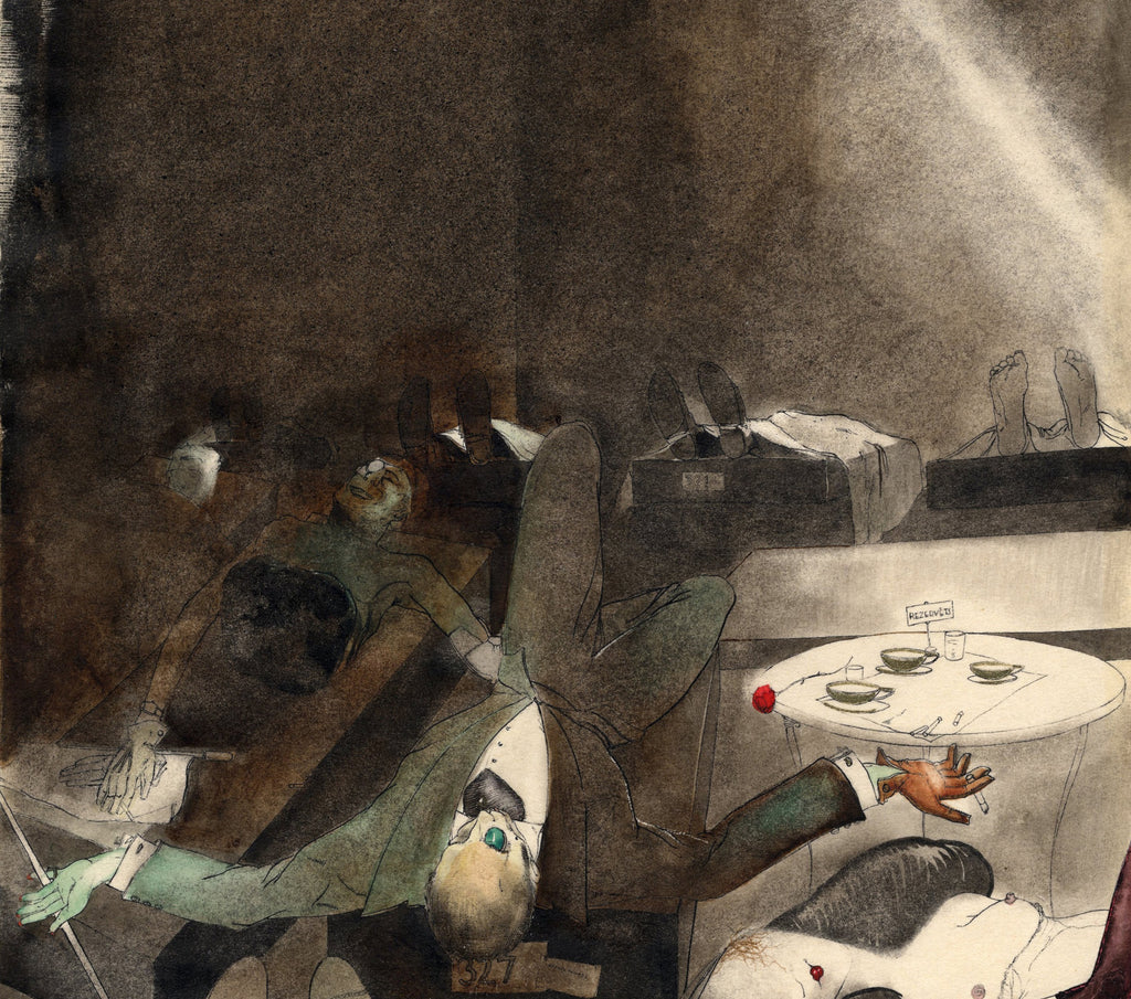 Karlis Padegs Fine Art Print, Five O’clock Tea in the Morgue