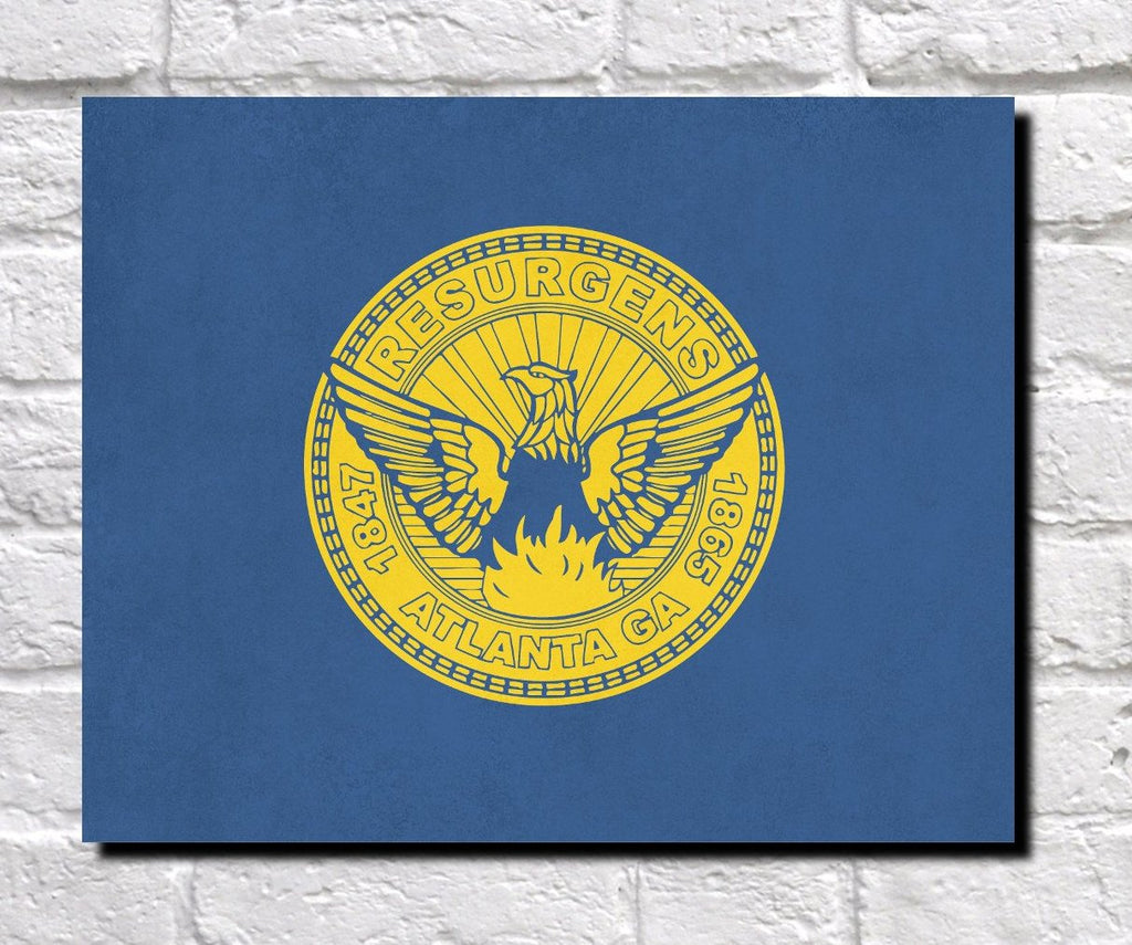 Atlanta Georgia City Flag Print