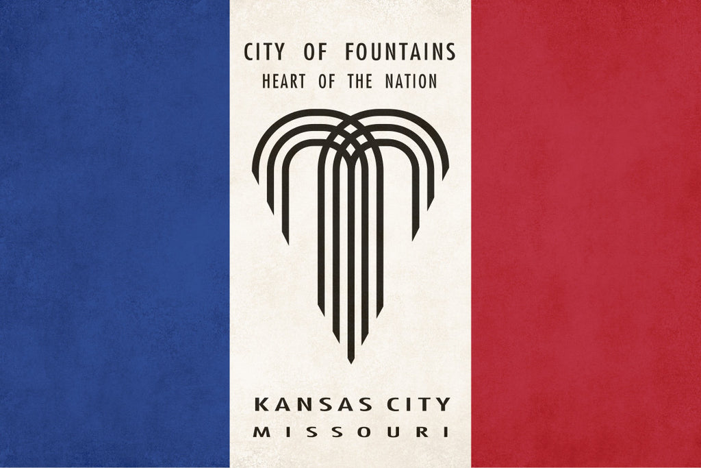 Kansas City Missouri Flag Print
