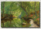 Forest Stream, Peder Mørk Mønsted Fine Art Print