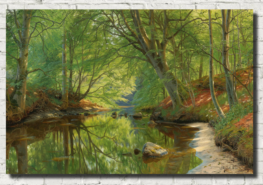 Forest Stream, Peder Mørk Mønsted Fine Art Print