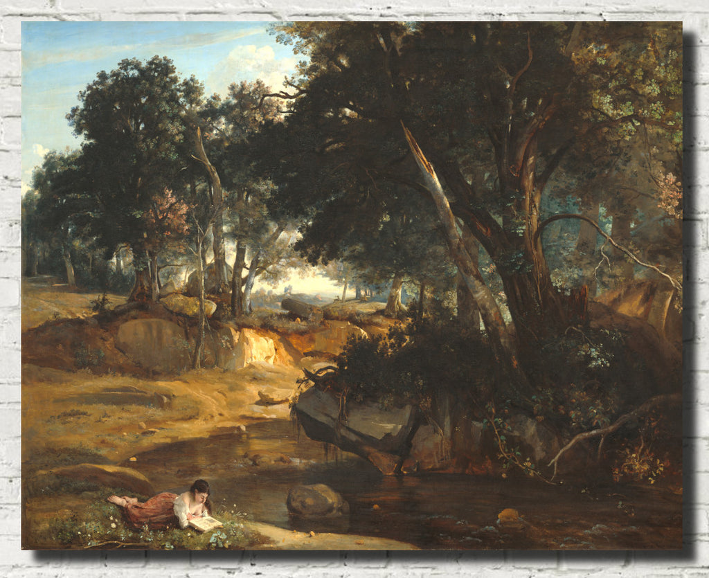Jean-Baptiste-Camille Corot Fine Art Print, Forest of Fontainebleau