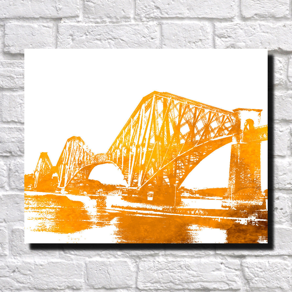 Forth Bridge Scotland Print Railway Landscape Poster Feature Wall Art