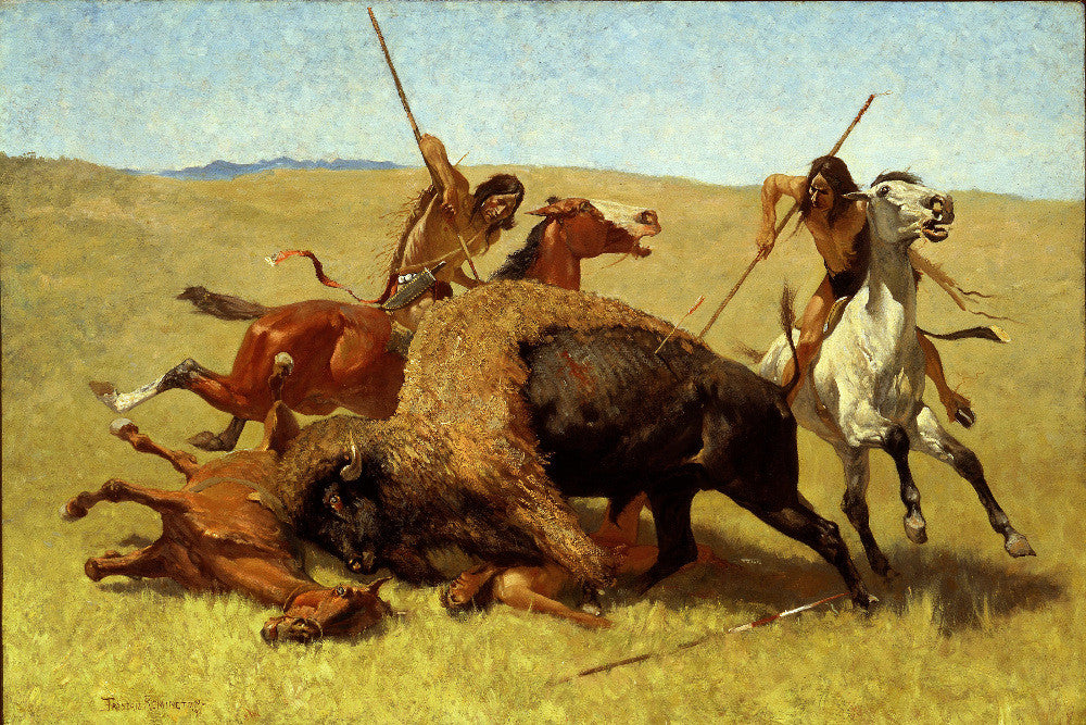 Frederic Remington, Old Masters Fine Art Print : The Buffalo Hunt