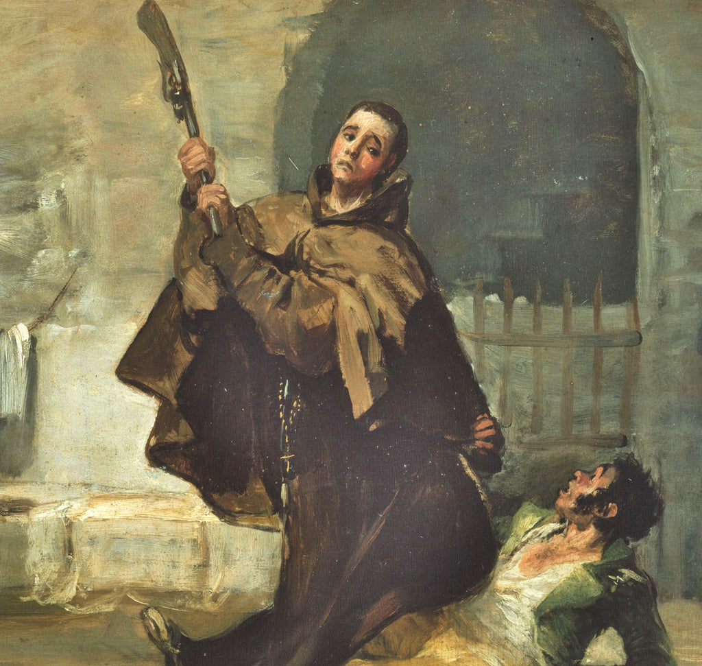 Francisco Goya Fine Art Print, Bullfight, Friar Pedro Clubs El Maragato with the Butt of the Gun