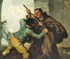 Francisco Goya Fine Art Print, Bullfight, Friar Pedro wrests the gun from El Maragato