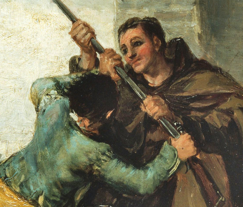 Francisco Goya Fine Art Print, Bullfight, Friar Pedro wrests the gun from El Maragato