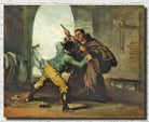 Francisco Goya Fine Art Print, Bullfight, Friar Pedro wrests the gun from El Maragato