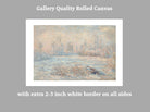 Claude Monet, Frost Landscape, Gallery Quality Canvas Reproduction