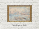 Claude Monet, Frost Landscape, Gallery Quality Canvas Reproduction