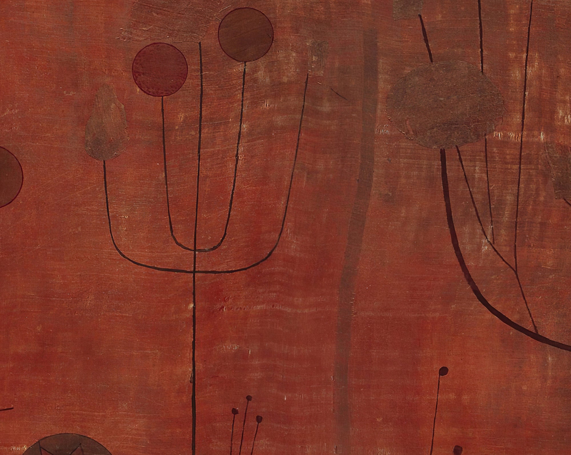 Fruits on Red, Paul Klee Fine Art Print