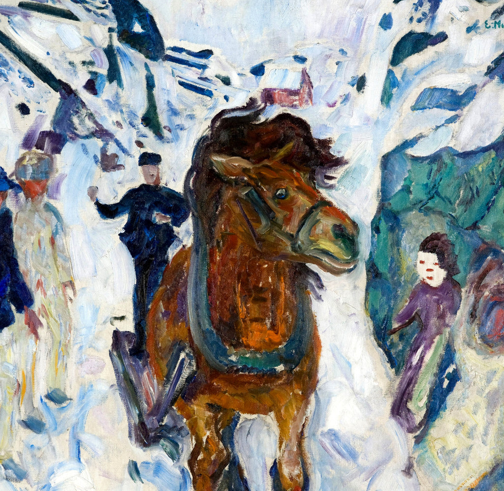 Edvard Munch Fine Art Print, Galloping Horse