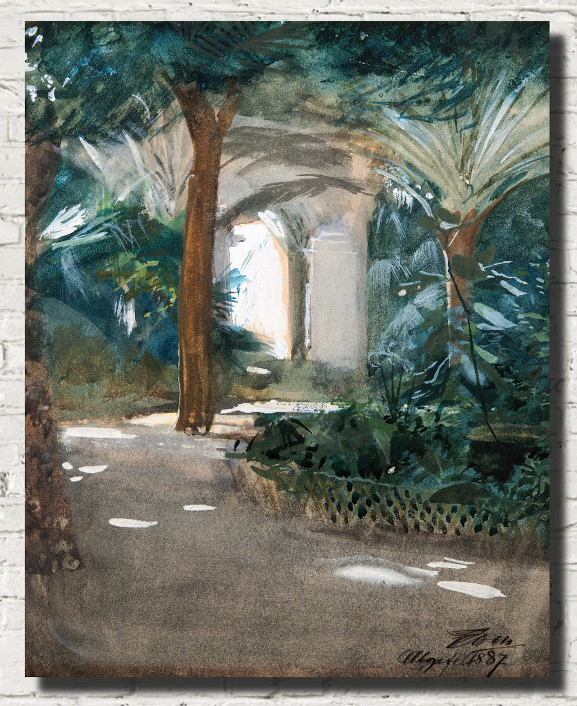 Garden in Algiers, Anders Zorn Fine Art Print