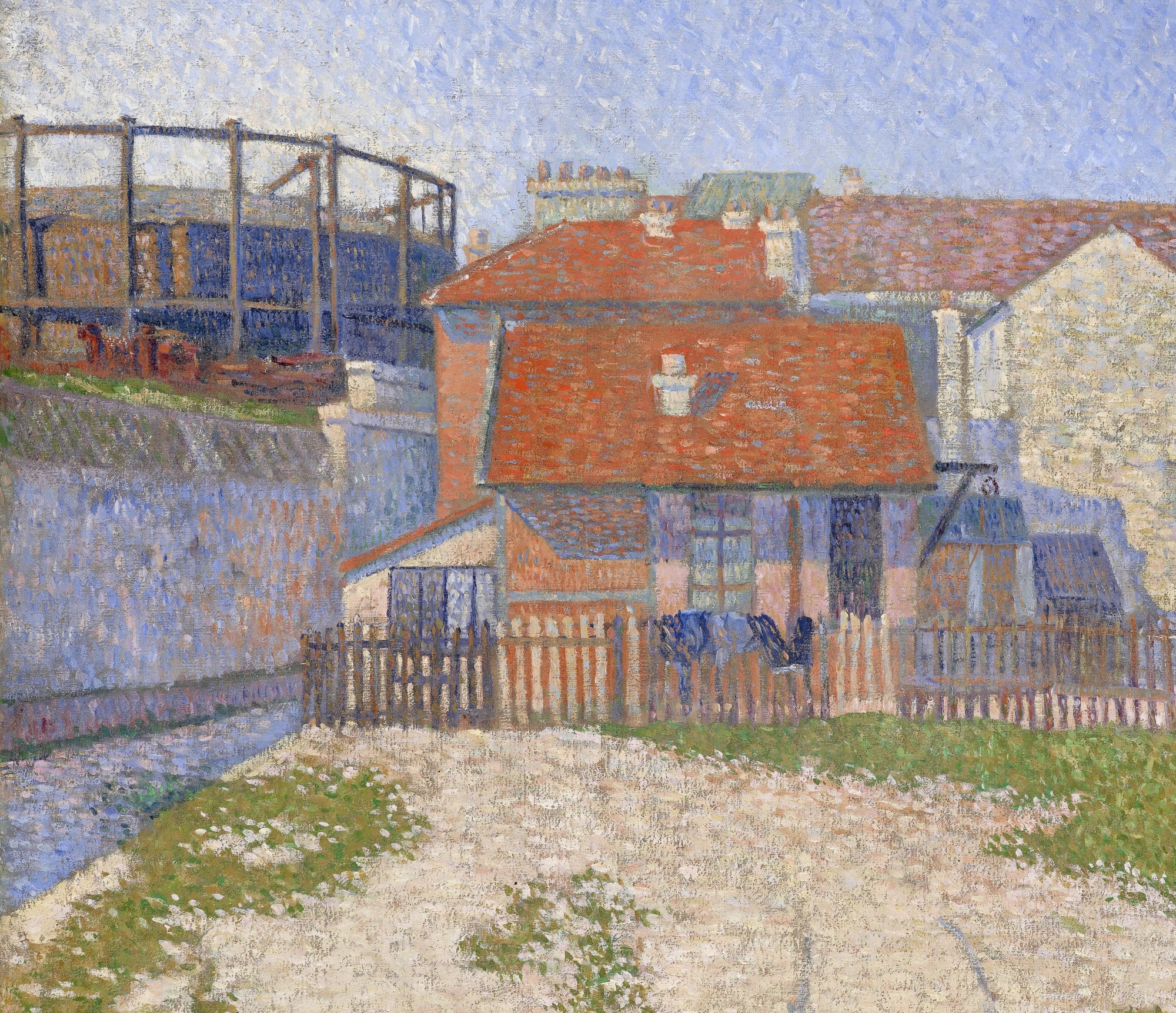 Paul Signac Fine Art Print, Gasometers at Clichy