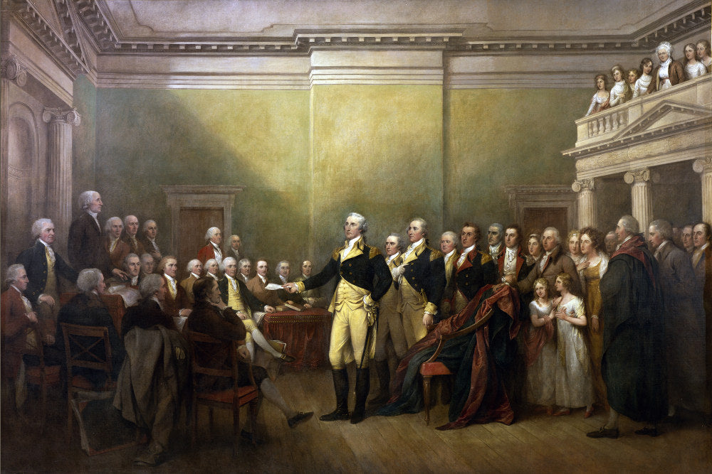 John Trumbull Fine Art Print: George Washington Resigning Commission