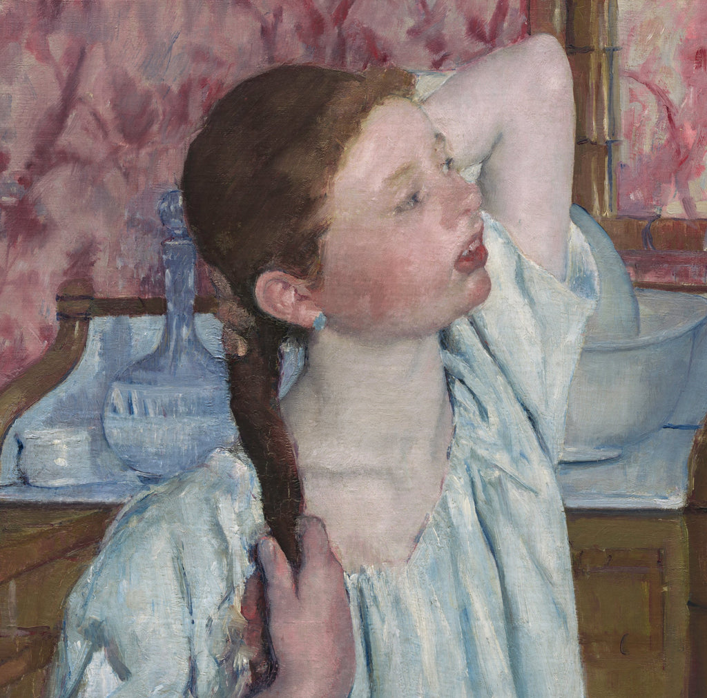 Mary Cassatt, Impressionist Fine Art Print : Girl Arranging Her Hair