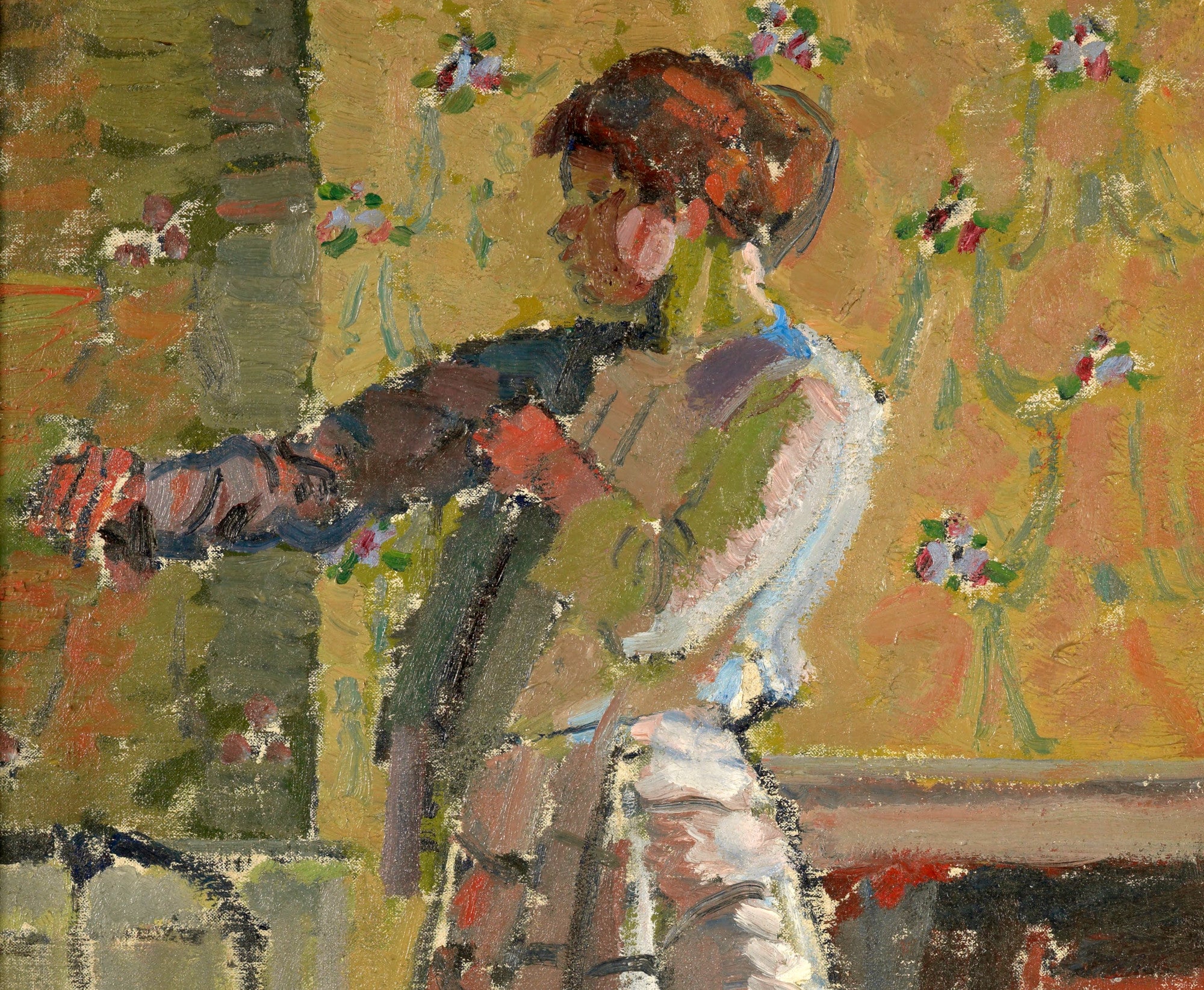 Harold Gilman Fine Art Print, Girl Dressing