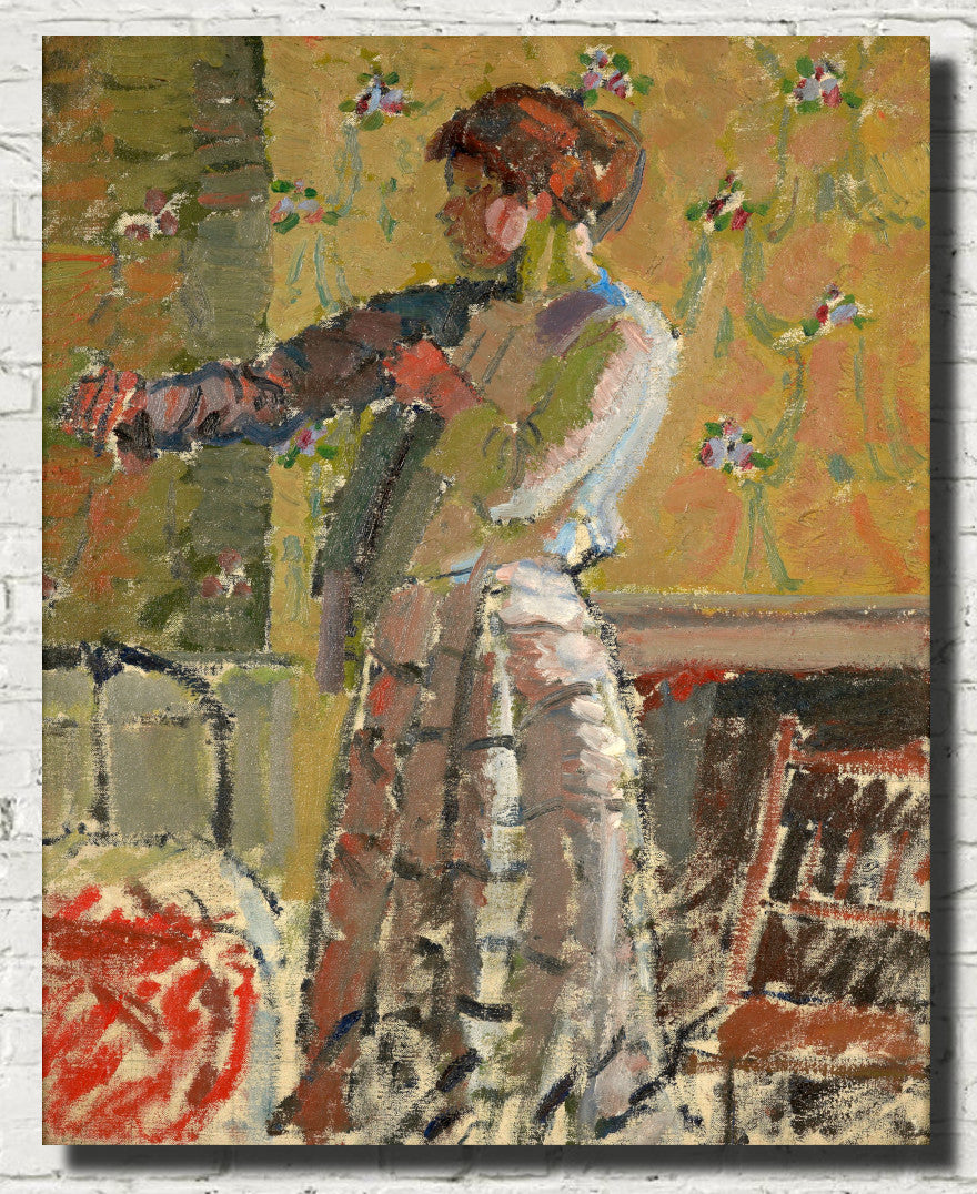 Harold Gilman Fine Art Print, Girl Dressing