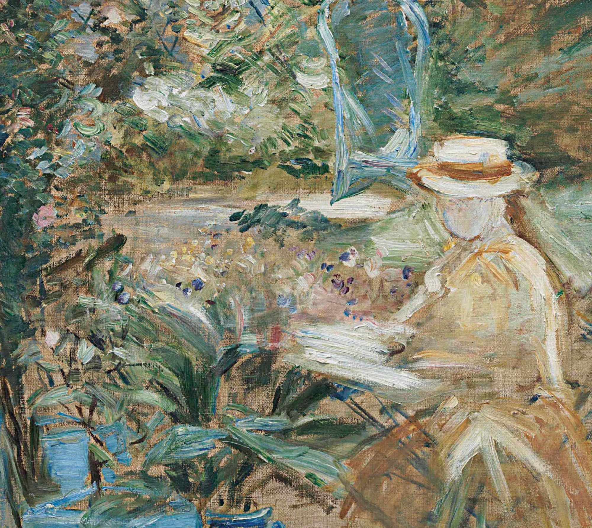 Berthe Morisot, French Fine Art Print : Girl in the Garden