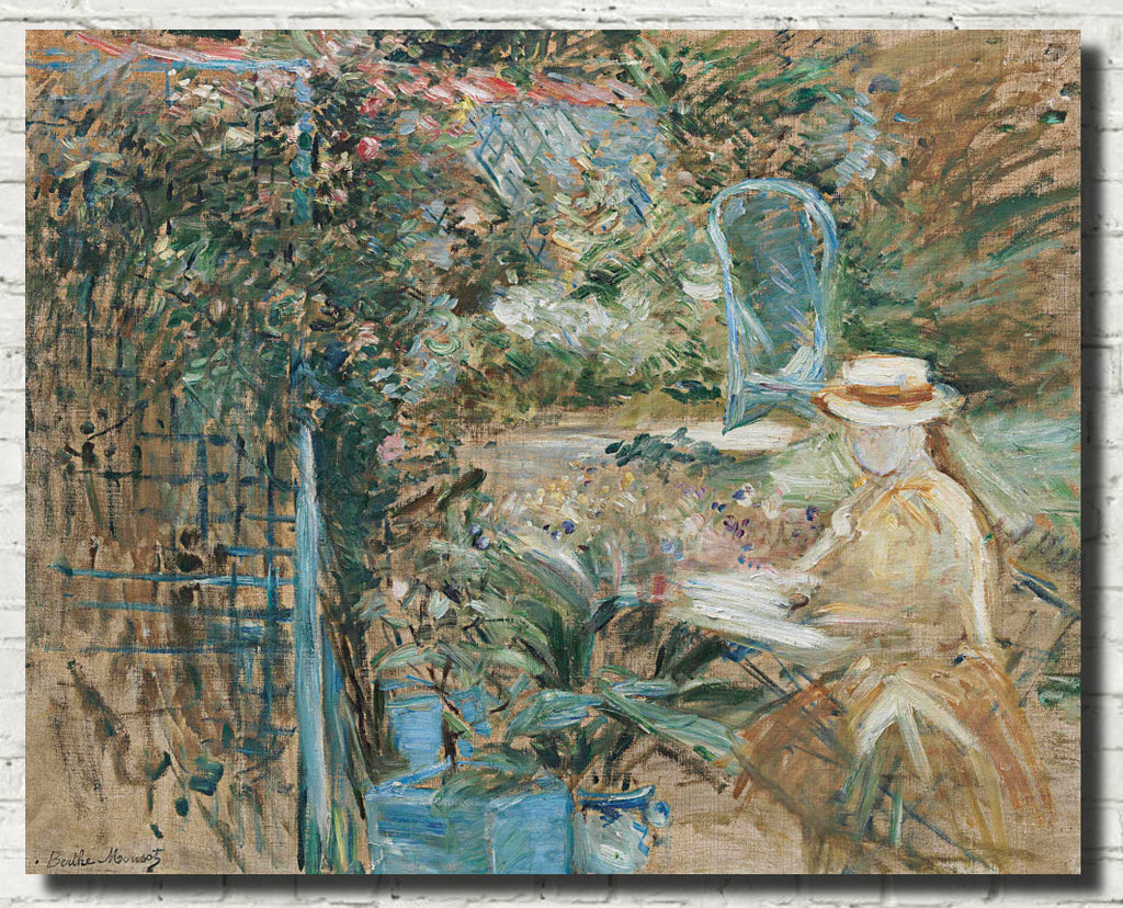 Berthe Morisot, French Fine Art Print : Girl in the Garden