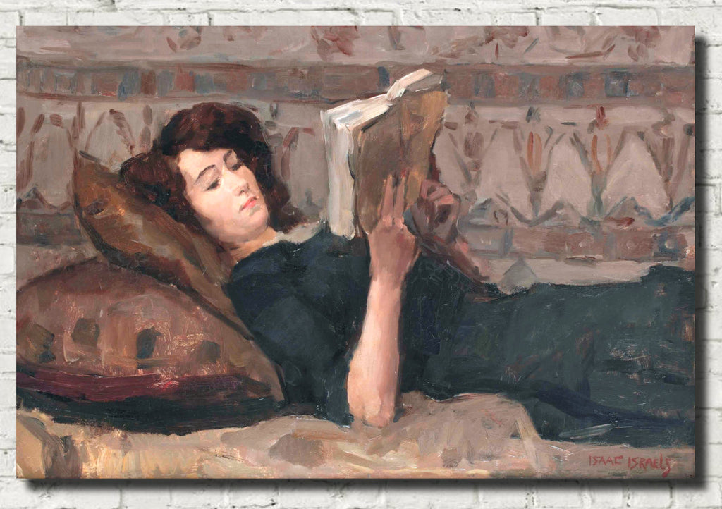 Isaac Israëls Fine Art Print, Girl Reading on a Divan