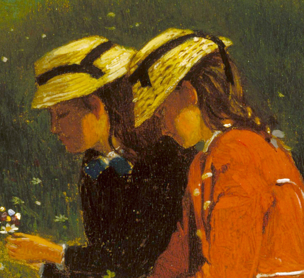 Winslow Homer Fine Art Print : Girls in a Landscape