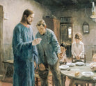 Fritz von Uhde Fine Art Print : Grace Before the Meal