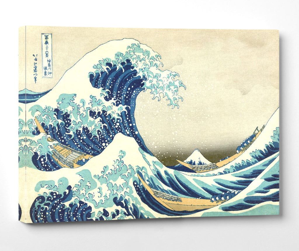 36 Views of Mount Fuji, Great Wave off Kanagawa, Katsushika Hokusai, Japanese Print