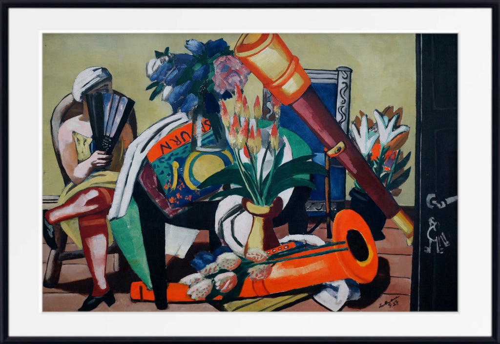 Max Beckmann, Large still life with telescope (1934) - New Objectivity