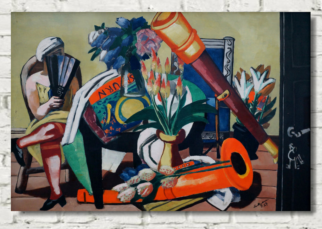 Max Beckmann, Large still life with telescope (1934) - New Objectivity