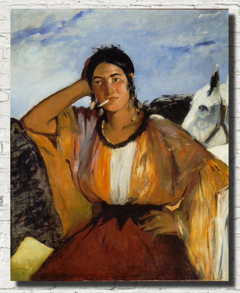 Édouard Manet, French Impressionist Fine Art Print : Gypsy with a Cigarette