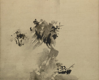 Sesshū Tōyō Fine Art Print, Japanese Splashed Ink Landscape, Haboku-Sansui