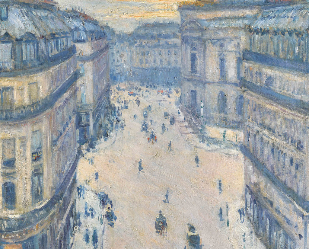 Gustave Caillebotte Fine Art Print : Halévy Street, View from the Sixth Floor