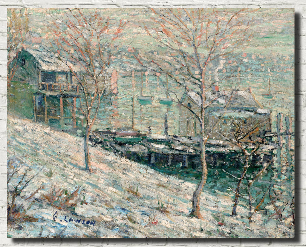 Harlem River Winter Scene, Ernest Lawson Fine Art Print