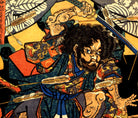 Utagawa Kuniyoshi, Japanese Fine Art Print, Hasebe Nobutsura during the taira attack on the takakura palace