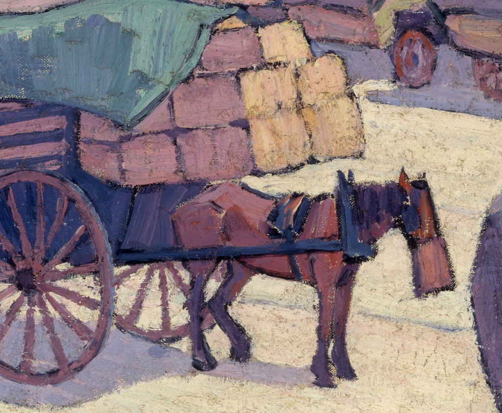 Hay Carts, Cumberland Market, Robert Polhill Bevan Fine Art Print