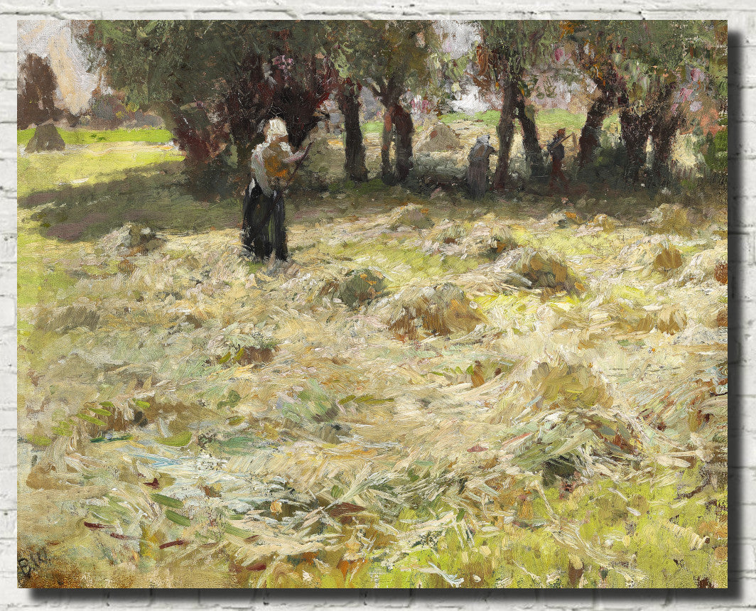 Bertha Wegmann Fine Art Print, Hay Turning