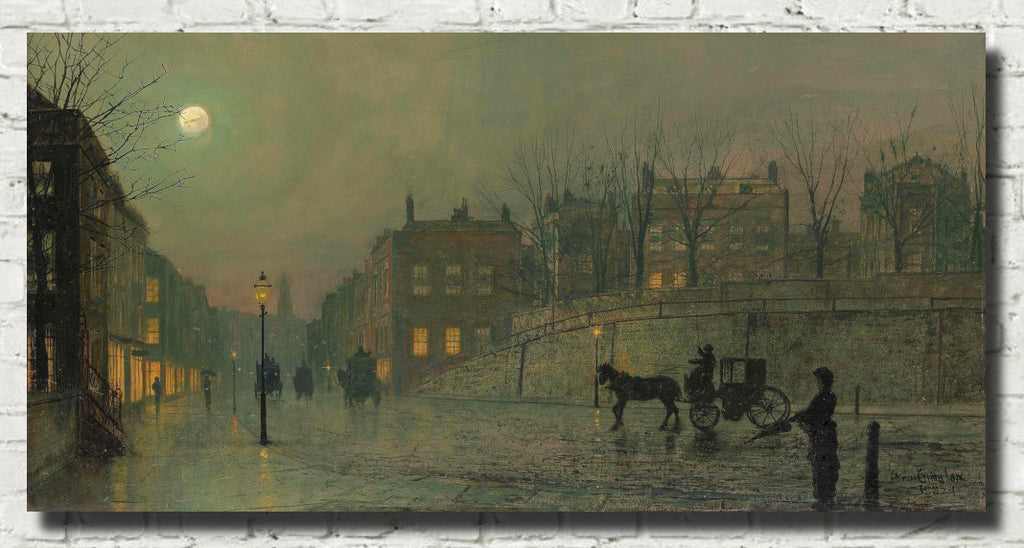 John Atkinson Grimshaw Fine Art Print: Heath Street Hampstead