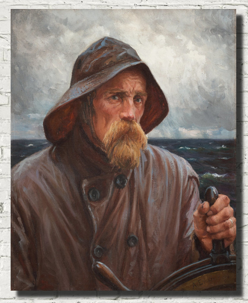 Albert Edefelt Fibe Art print, Helmsman (Sailor from Uusimaa)