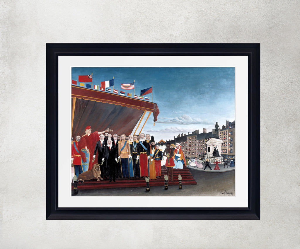 Henri Rousseau Framed Art Print, The Representatives of Foreign Powers Coming to Greet the Republic as a Sign of Peace
