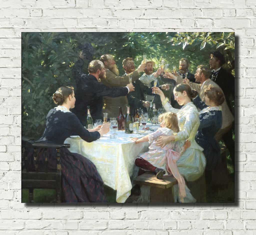 Garden Party Celebration, PS Krøyer Fine Art Print