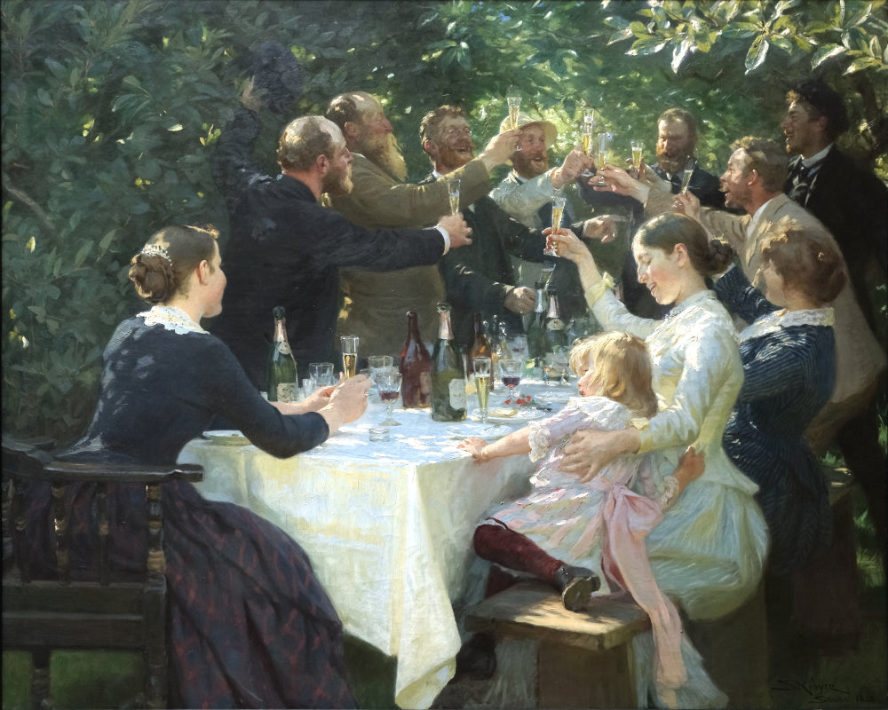 Garden Party Celebration, PS Krøyer Fine Art Print
