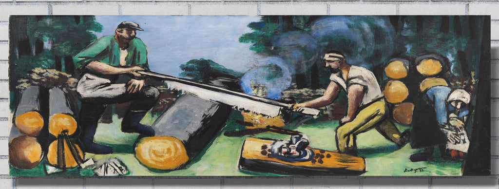 Max Beckmann, Lumber Sawer in the Forest- New Objectivity