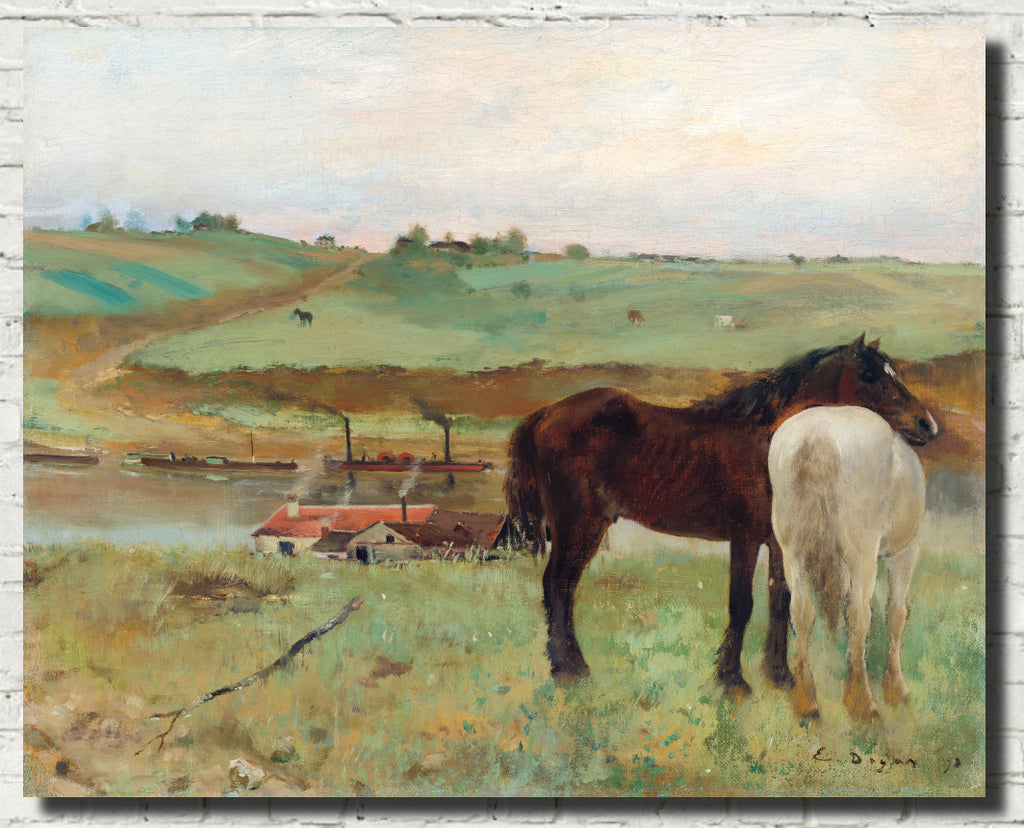 Edgar Degas, Fine Art Print : Horse in a Meadow
