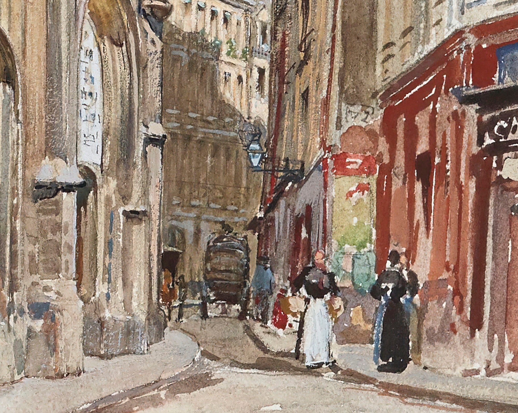 Frederic Anatole Houbron Fine Art Print, Hôtel de Sens, 1 rue du Figuier, in 1898, 4th arrondissement