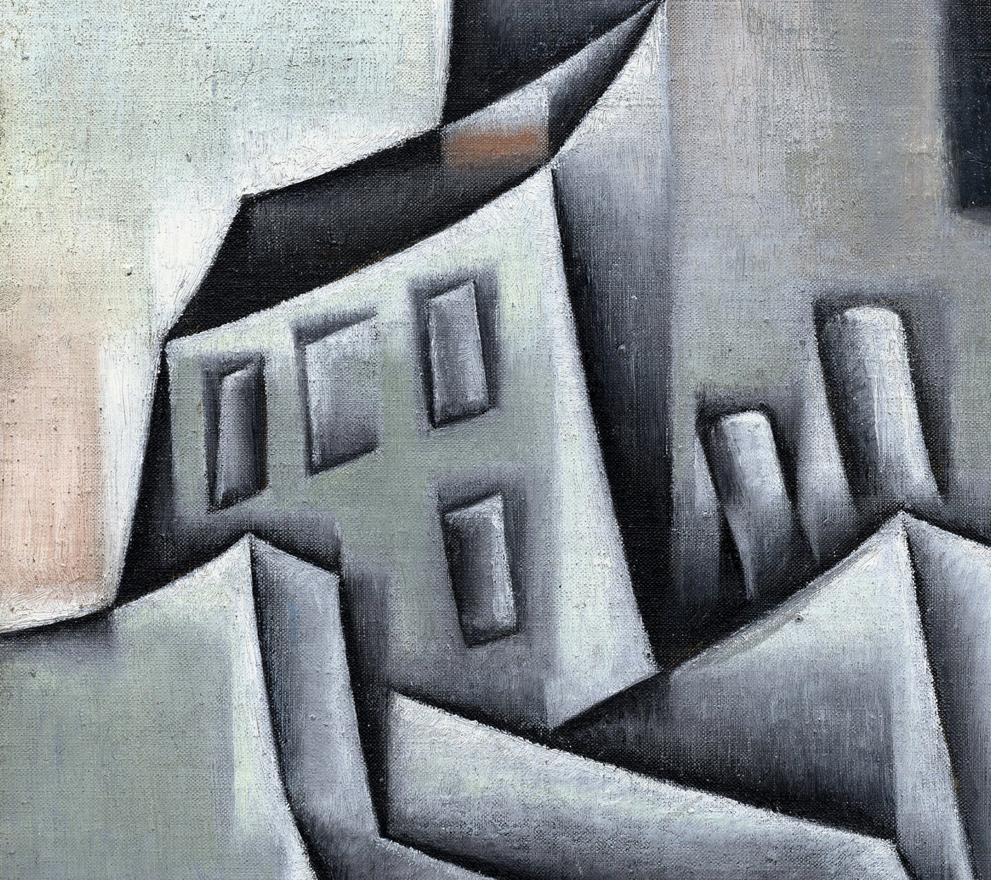 Juan Gris Crystal Cubism Fine Art Print : Houses in Paris